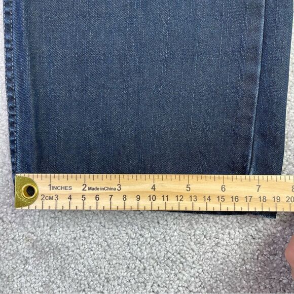 Levi's Jeans Men's 36X31 Blue 505 Straight Mid-Rise Dark Denim Pockets - Picture 12 of 13